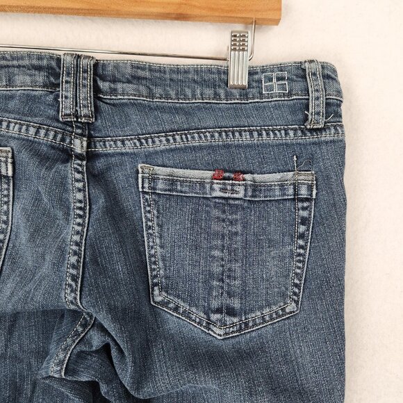 Salt Works Jeans Womens 31 Blue Broadway Bootcut Stretch Low Rise 90s Retro - Picture 8 of 12